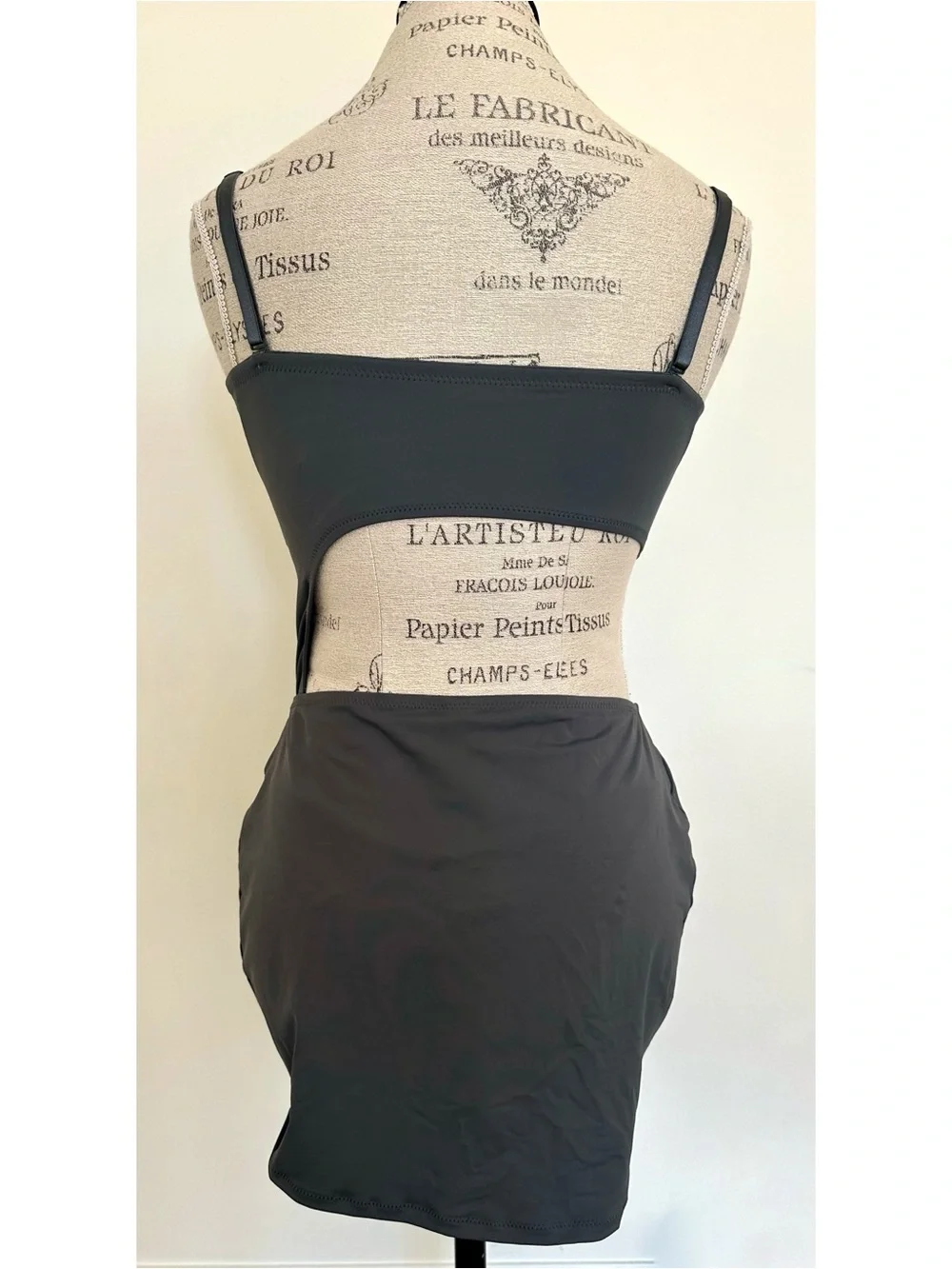 NWT Skims Ruched Mini Skirt in Gunmetal
